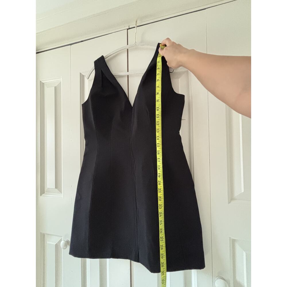 Zara Black V-Neck Sleeveless Dress, Size M - Picture 6 of 8